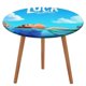 thumbnail image 1 of Luca-theme Fitted Round Tablecloths Elastic Edged Table Covers Waterproof Table Cloth for Kitchen Holiday Party Tables Decor 150cm, 1 of 6
