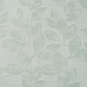 Mainstays Jacquard Leaf Light Filtering Curtain Panel Pair, Set of 2, Soft Sea, 38 in W x 84 in L
