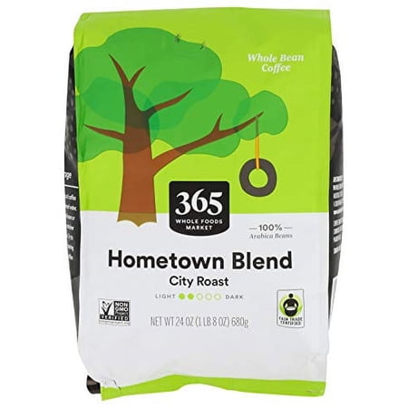 365 by Whole Foods Market  Whole Bean Coffee  City Roast  Hometown Blend  24 Ounce