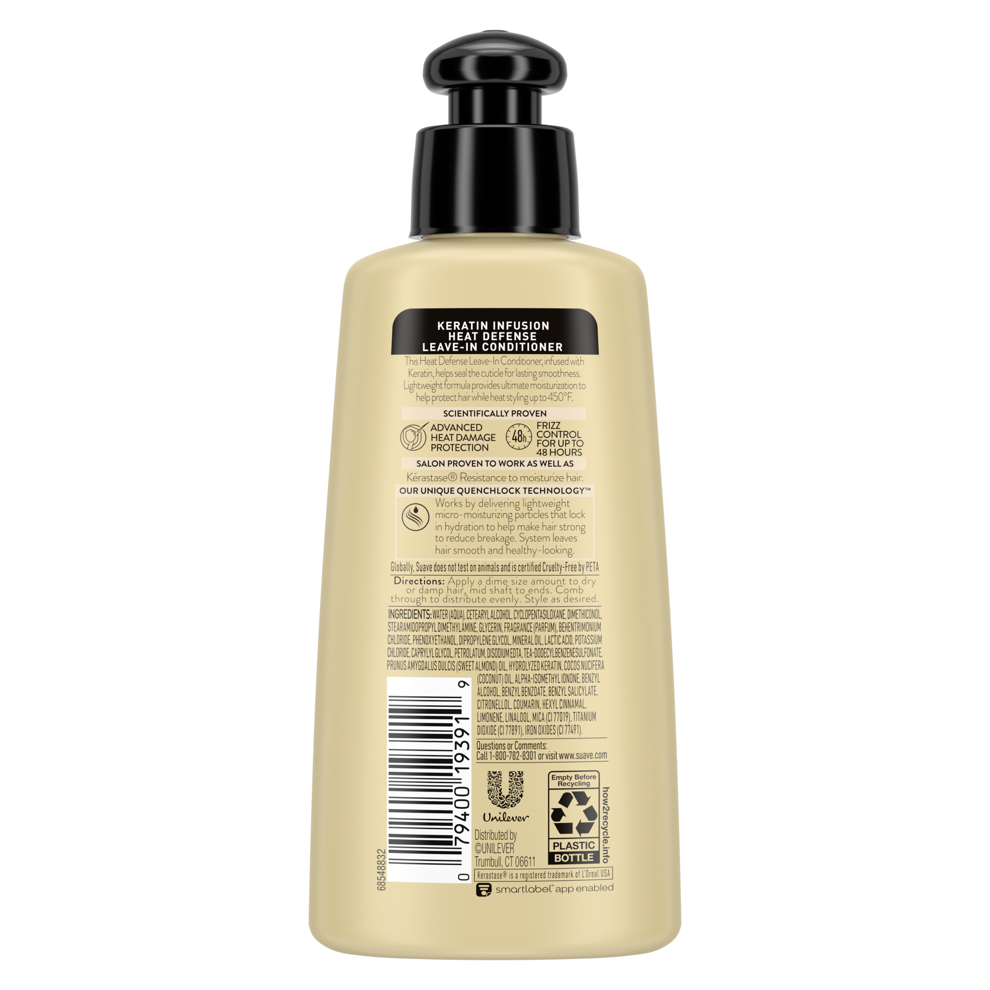 Suave Keratin Infusion Heat Defense Leave-in Conditioner 5.1 fl oz - image 3 of 5