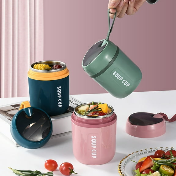 Ihvewuo Leak Proof Thermal Insulated Food Jar, 16 oz