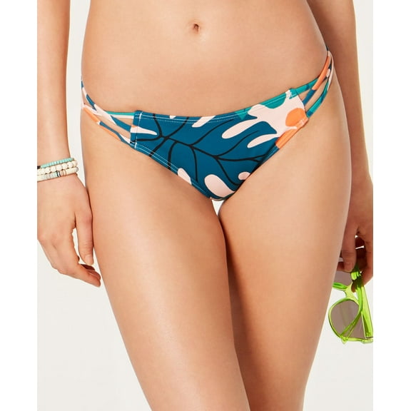 Sundazed Womens Tropicali Printed Strappy Bikini Bottoms