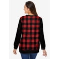 thumbnail image 3 of Woman Within Plus Size Printed Sweatshirt, 3 of 5