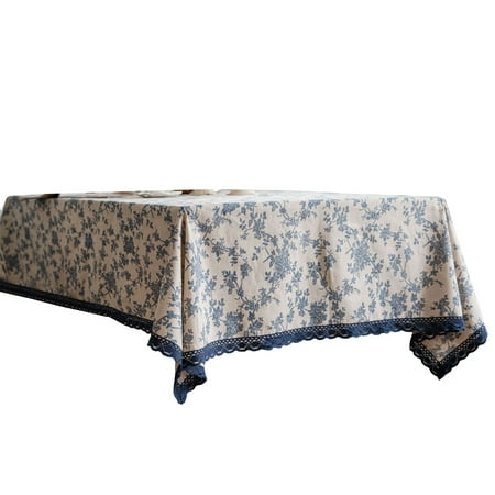 

Huam Table Cloth Decorative Soft Fashion Plum Blossom Pattern Tablecloth Decor