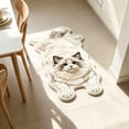 thumbnail image 6 of TanSiDing Cute Sleeping Cat Shaped Area Rug, Microfiber Absorbent Floor Mat for Bedroom Kitchen Living Room, Kitten Mat Floor Carpet Hallway Porch Entrance Doormat for Room,23.62x15.74 in, 6 of 6