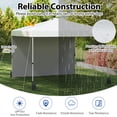 thumbnail image 6 of Gymax 10 X 10 FT Pop up Canopy Tent w/ 1 Sidewall Wheeled Bag 8 Stakes, 6 of 10