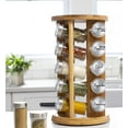 thumbnail image 5 of Orii 20 Jar Bamboo Spice Rack with Spices Included - Rotating Tower Organizer for Kitchen Spices and Seasonings Free Spice Refills for 5 Years (Bamboo Wood), 5 of 5