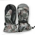 thumbnail image 1 of Guantes de esquí para hombres y mujeres, deportes de invierno al aire libre, a prueba de viento, impermeables, cálidos, individuales y dobles, bolsa para dedos y manos congestionadas, 1 of 6