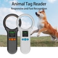 thumbnail image 3 of Mistaha Portable Bluetooth Animal Pet Chip Tag Scanner Reader with 1.44" Display, 2.4G+USB, 500 Tag Storage, Fast Recognition, Built-in Lithium Battery - White, 3 of 7