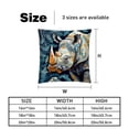 thumbnail image 5 of Rhinoceros Velvet Throw Covers Pillows with Unique Patterns - Set of 2 Decorative Pillow Inserts in 16x16, 18x18, 20x20 Inches for Home Decor and More, 5 of 6