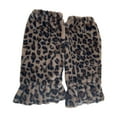 thumbnail image 6 of Yuanlong Flared Leg Warmers Leopard Print Fuzzy Over The Calf Thigh-High Stockings Streetwear Fashion Warm Lady Tube Socks, 6 of 6