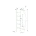 thumbnail image 7 of Ada Home Decor Mandell Multiple Tier Bookcase, White, 7 of 7