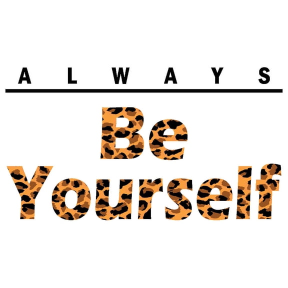 Leopard & Cheetah Print Vinyl Decoration Inspirational Quote Design Home Living Room Adhesive Wall Lettering Art Decal - 12" x 20" Kids Bedroom Multicolored Animal Skin Décor Removable Wall Sticker