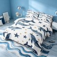 thumbnail image 3 of Erosebridal Sea Whale Bed Spread Queen, Coastal Animal Queen Coverlet Set, Polka Dots Reversible 3-Piece, 1 Quilt and 2 Pillowcases, 3 of 7