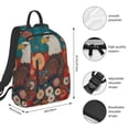 thumbnail image 2 of Yiaed Sunflower Bald Eagle Print Lightweight Backpack Travel Backpacks Hiking Daypack for Women Men, 2 of 5