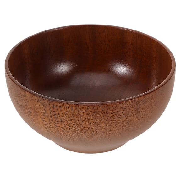Raindrops Wood Serving Bowl Rice Noodle Salad Bowl Wooden Rice Soup Serving Bowl