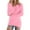 #0005-Hot Pink, variant on Ailaofu Womens V Neck Fuzzy Long Sweater Casual Warm Long Sleeve Fluffy Comfort Pullover Winter Fall Thermal Soft Clothes