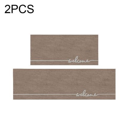 

2pcs Water Absorbing Modern Rug Multifunction Fatigue Kitchen Mat