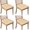 Golden Retriever, variant on Golden Retriever Seat Covers for Dining Room Chairs Set Of 4,Stretch Printed Washable Chair Seat Cover with Elastic Ties and Button,Removable Waterproof Couch Cushion Covers