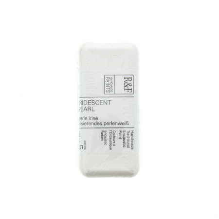 UPC: 0836943001800 | R&F Handmade Paints Encaustic Paint Cake  104ml  Iridescent Pearl