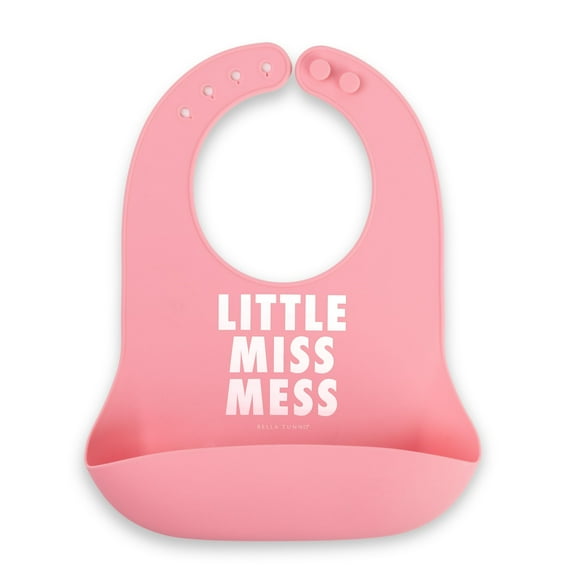 Babero de silicona impermeable Bella Tunno Little Miss Mess