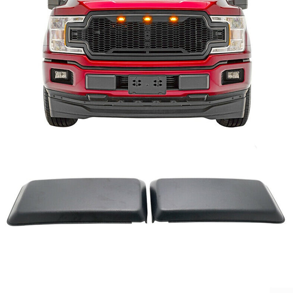 Front Bumper Pad Guard Insert Textured Pair For 2009-2014 Ford F-150 Set of 2