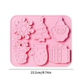 thumbnail image 3 of BNNG Christmas Chocolate Cake Molds Christmas Molds Silicone Non Stick Christmas Baking Molds For Chocolate Candy Christmas Chocolate Mold Silicone Ice Mold, 3 of 3