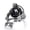 Black, variant on Fashion Women Exaggerated Personality Rose Ring