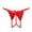 Red, variant on MuZeFu Sexy Open Crotch Underwear for Women Women's Fashion Sexy Transparent Low Waist Pants Panties Taste Drive Without Disengagement