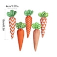 thumbnail image 3 of Easter Fabric Carrot Decor Set Of 5 Spring Holiday Tabletop Decoration For Basket Wreath Centerpiece Home, 3 of 7