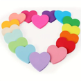 thumbnail image 2 of Heart Shaped Sticky Notes 16 Colors 16 Pads 400 Sheets Repositionable Adhesive Memo Pads For Office Home School, 2 of 6
