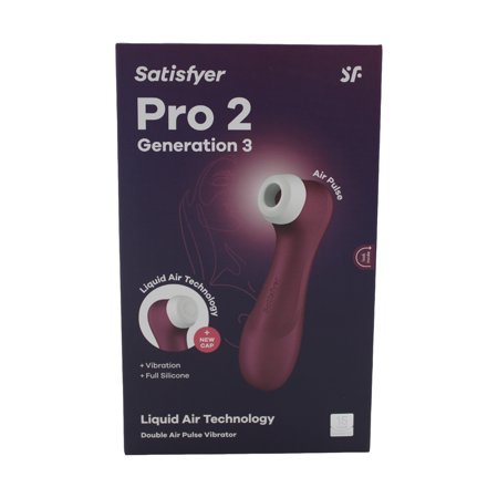 Satisfyer Pro 2 Generation 3 Air-Pulse Clitoris Stimulator - Wine Red