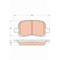 thumbnail image 2 of TRW TPC0741 Premium Front Disc Brake Pad Set Fits select: 1998-2002 TOYOTA COROLLA, 1998-2002 CHEVROLET GEO PRIZM, 2 of 2
