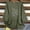 Army Green, variant on HOMBOM Womens Shirts Loose Fit Cotton Linen Spring Navy 3/4 Sleeve Crewneck Solid T Shirts for Ladies