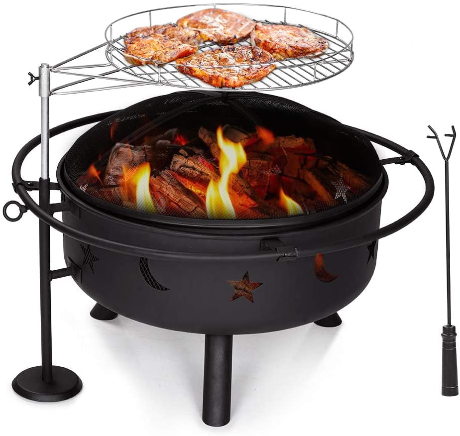 Yardom Fire Pit With Height Degree Adjustable Cooking Grill Wood   C1d26096 E999 419e B955 8c66aa3f57f5.4fe5812b70cf806e3f441dfc16a30f1f 