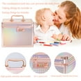 thumbnail image 7 of Security Lock Boxes Rose Gold,Lockable Storage Box Medicine,Code Lock Box Jewelry,Combination Lock Box for Office,Cosmetic Storage Box-7.25"x7.75"x10", 7 of 7