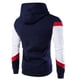 thumbnail image 3 of MHFRRA Sudadera con Capucha y Bloques de Color para Hombre, Estilo Casual Marina de guerra, 3 of 4