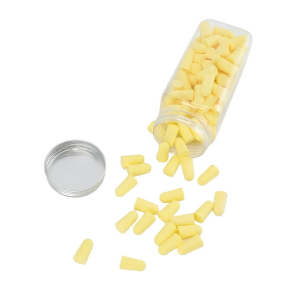 120 Pcs Bouchons d'Oreilles en Éponge à Rebond Lent, Réduction de Bruit, Extensibles, Faciles à Porter, Légers, Portables