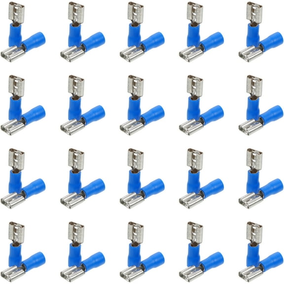 100 Pcs Insulated Terminal Speakers Crimp Wire Terminals Connector Electrical Connectors Spade Assortment
