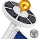 thumbnail image 1 of Solar Flag Pole Light Flag Pole Lighting For 15 To 25 Ft Flag Pole Topper 42 Led, 1 of 5