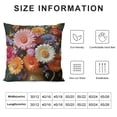 thumbnail image 5 of SHANXI Flower Throw Pillow Covers Brautiful Orange Comfortable Decorative Sofa 18x18in, 5 of 5