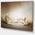 thumbnail image 2 of Design Art - White Lion Family, 2 of 3