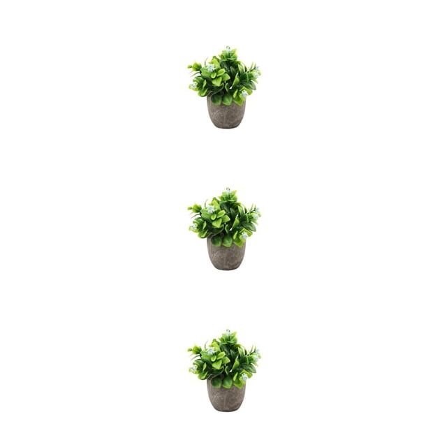 Langgg Green Long-lasting Durability Artificial Money Tree In Pot Eco-friendly Realistic Appearance new blue babysbreath 3Set