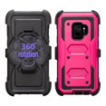 thumbnail image 2 of SOGA Cover for Samsung Galaxy S9 Plus Case [TriGuard] Shockproof Rugged Hybrid Armor Case Cover with Belt Clip Holster - Pink, 2 of 5