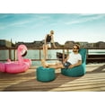 thumbnail image 3 of Gouchee Home Swing Brava Turquoise Bean Bag Chair – Water-Repellent Fabric with Polystyrene Bead Filling, Suitable for Adults and Teens, Lightweight & Portable Seating for Bedroom, Dorm or Living Room, 3 of 10