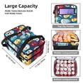 thumbnail image 3 of Bowling Double Layered Insulated and Refrigerated Large Capacity Lunch Bag with Two Compartments - 7.1x11.4x16.1 Inches - Hand Carry Lunch Bags, 3 of 6
