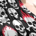 thumbnail image 3 of Skulls with Fire Pattern Blanket,Comfortable Soft Flannel Throw Blanket,All Season,Warm Lightweight Blankets for Sofa Bed Couch Living Room Chair,30"x40"(80x100cm), 3 of 4