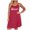 Hot Pink, variant on Afelkas Women Elegant Midi Skirt High Waist Soft Stretchy A-Line Skirts Summer Casual Flowy Simple Office Work Wear Professional Fashion Bottoms Navy,XL