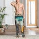 thumbnail image 2 of Fotbe Desert Monkeys Drive Pantalones de Pijama para Hombre, Pantalones de Dormir, Pantalones de Casa con Cintura Ajustable y Bolsillos-Large, 2 of 6