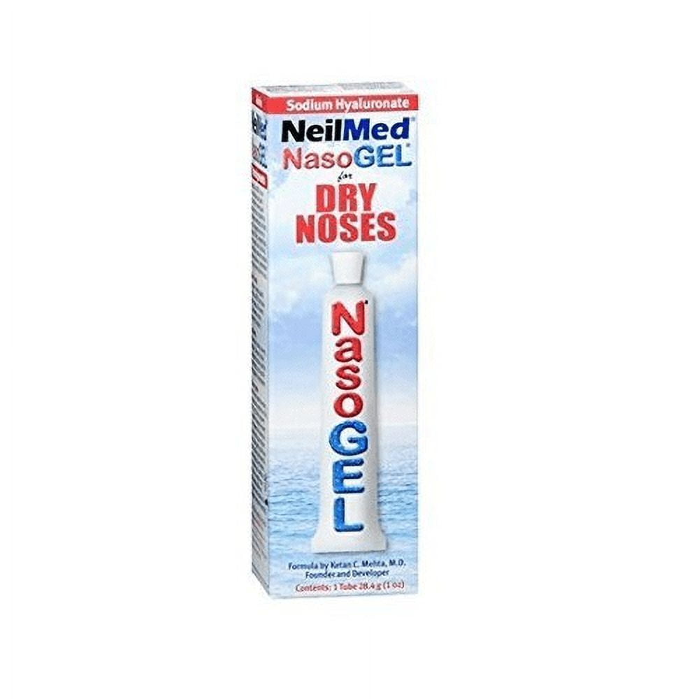 NeilMed Nasoge Drug-Free Salinel Drip Free Dry Nose Gel, 1oz